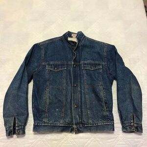 Vintage Brittania for work and play lined well worn Jean Jacket‎ med